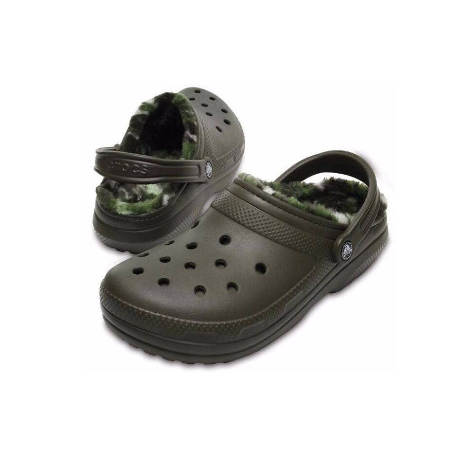 Buy Crocs - Classic Camo Fur Lined Clogs | Total Fishing Tackle