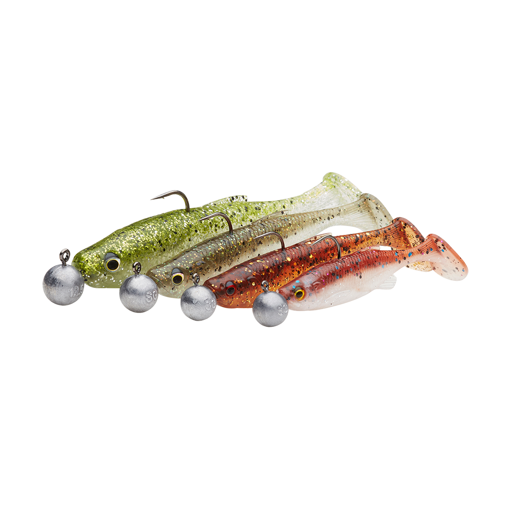 Savage Gear - Fat Minnow T-Tail RTF - Mix 4+4pcs-10.5cm-Darkwater