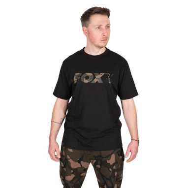 Fox - Black / Camo Logo T